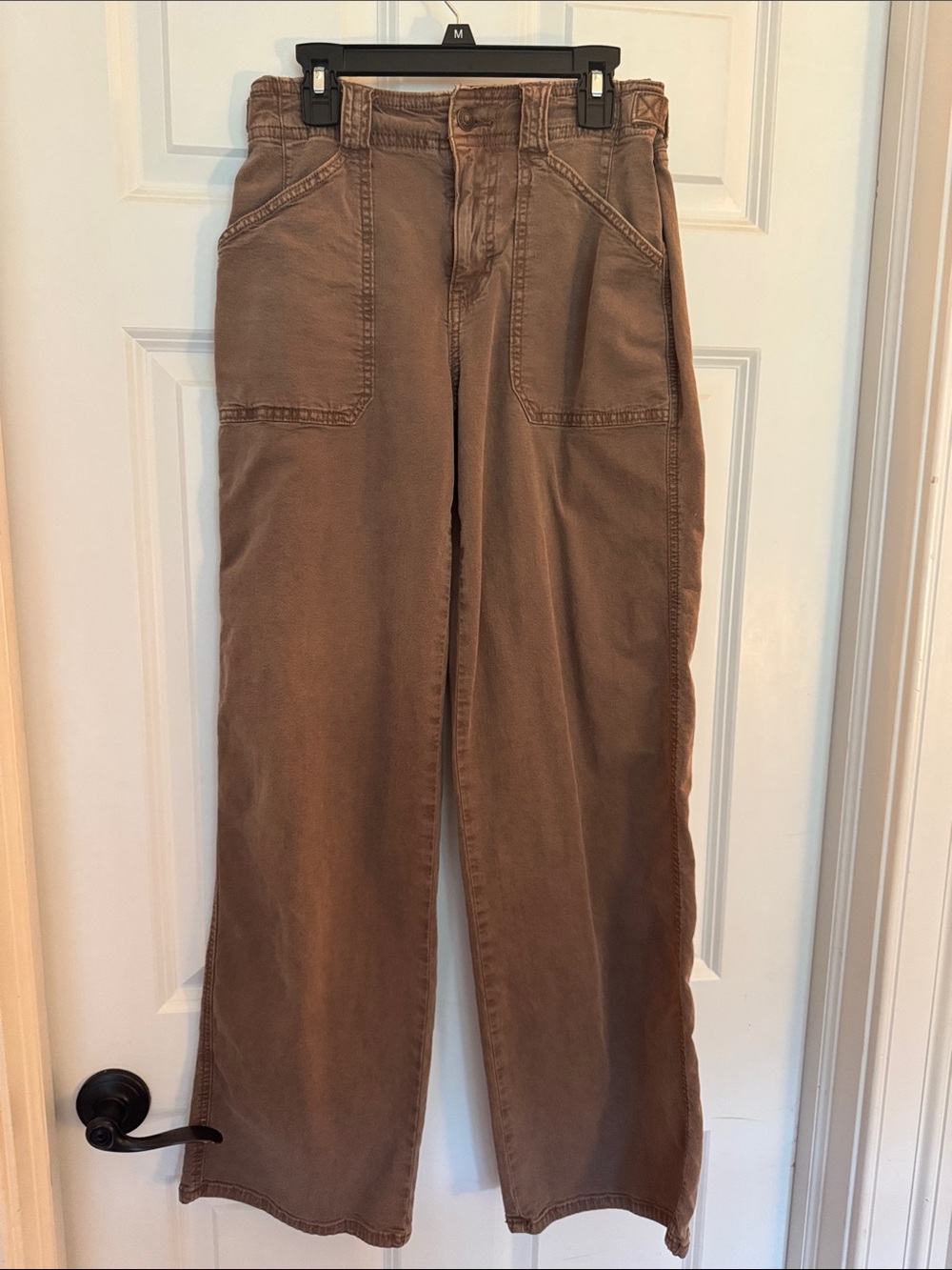 American Eagle Outfitters Brown Cargo Straight-Leg Pants